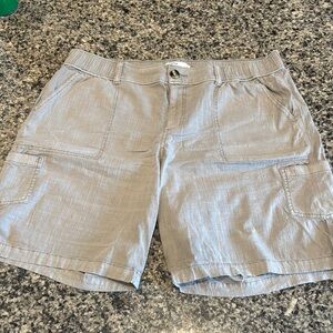 Sonoma Women's Gray Casual linen Shorts size 18